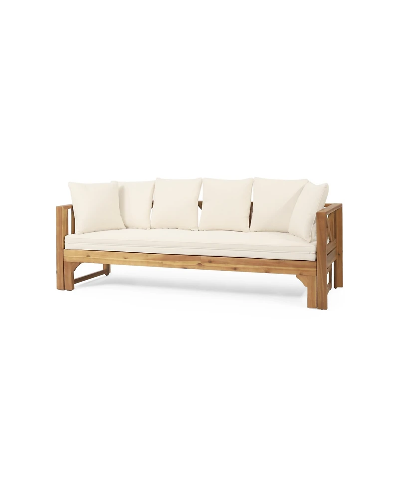 Escape Outdoors with Our Versatile Acacia Wood Daybed
