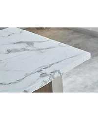 Streamdale Furniture Elegant Walnut Mdf Dining Table for 6-8