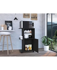 Streamdale Nepenthe 1-Shelf Kitchen Cart With Caster White