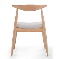 Streamdale Mid-Century Modern Upholstered Rubberwood Chair Set