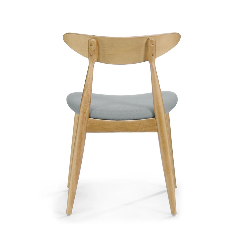 Streamdale Mid-Century Modern Upholstered Rubberwood Chair