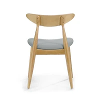 Streamdale Mid-Century Modern Upholstered Rubberwood Chair