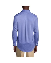 Lands' End Big & Tall Long Sleeve Solid Oxford Dress Shirt