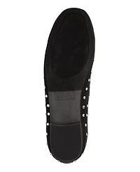Mia Women's Seema Mary-Jane Rhinestone Knit Flats