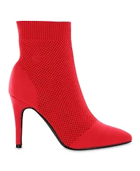 Mia Women's Mckinley Stiletto Knit Dress Booties