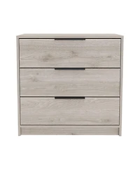 Streamdale Kaia 3 Drawers Dresser, Superior Top - Light Gray