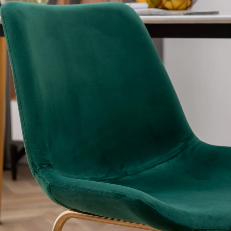Simplie Fun Modern Velvet Dining Chair, Set of 2, Green