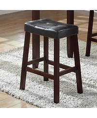 Streamdale Espresso Marble Breakfast Set with Stools