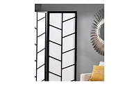 Streamdale Furniture 3-Panel Climbing Screen Room Divider, Black