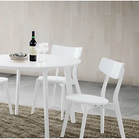 Streamdale Furniture Roma Contemporary White Round Dining Table