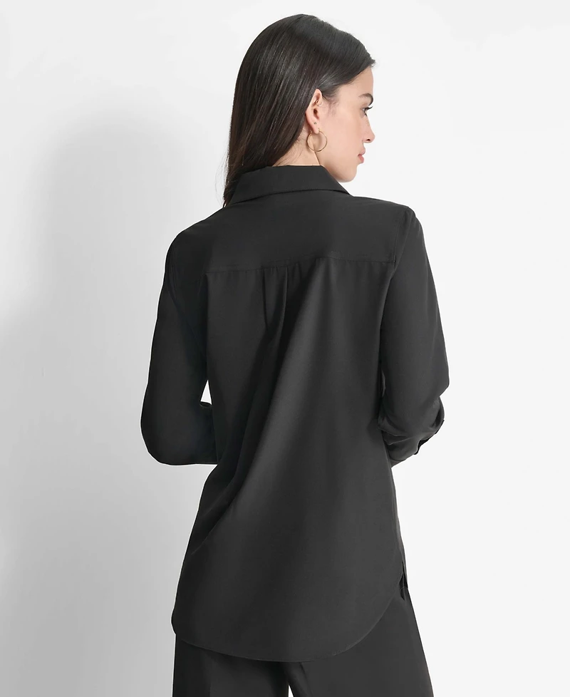 Dkny Women's Button-Front Blouse