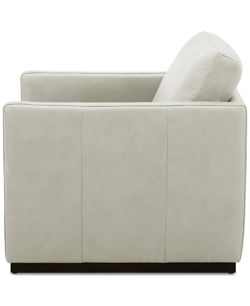 Clasea Leather Swivel Chair, Created for Macy's
