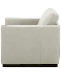 Clasea Leather Swivel Chair, Created for Macy's