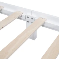 Streamdale Queen Retro Platform Bed with Slat Support