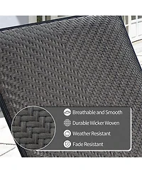 Streamdale Set of 2 Outdoor Wicker Chaise Lounge Chairs