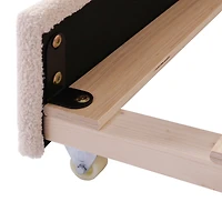 Simplie Fun Teddy Fleece Twin Upholstered Daybed With Light And Trundle, Pink