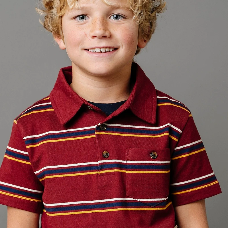 Hope & Henry Boys Short Sleeve Jersey Polo