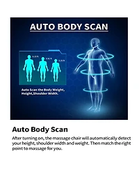 Streamdale Furniture Revolutionary 2D Zero-Gravity Robotic Massage Chair with Innovative 4-Wheel Navigation