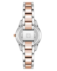 Anne Klein Women's Quartz Minimalist Contemporary Tri-Tone Alloy Metal Watch, 32mm