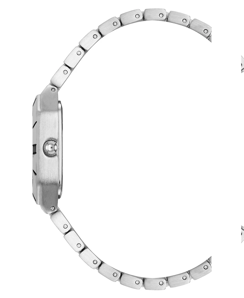 Anne Klein Women's Quartz Roman Numeral Bezel Silver-Tone Alloy Metal Watch, 23mm
