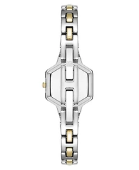 Anne Klein Women's Quartz Petite Hexagonal Two-Tone Alloy Metal Bracelet Watch, 21mm