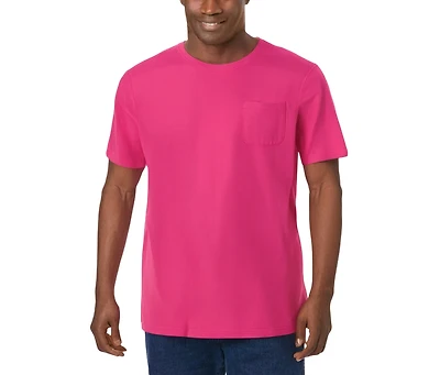 KingSize Big & Tall Shrink-Less Lightweight Longer-Length Crewneck Pocket T-Shirt