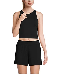Lands' End Women's High Neck Racerback Midkini Top