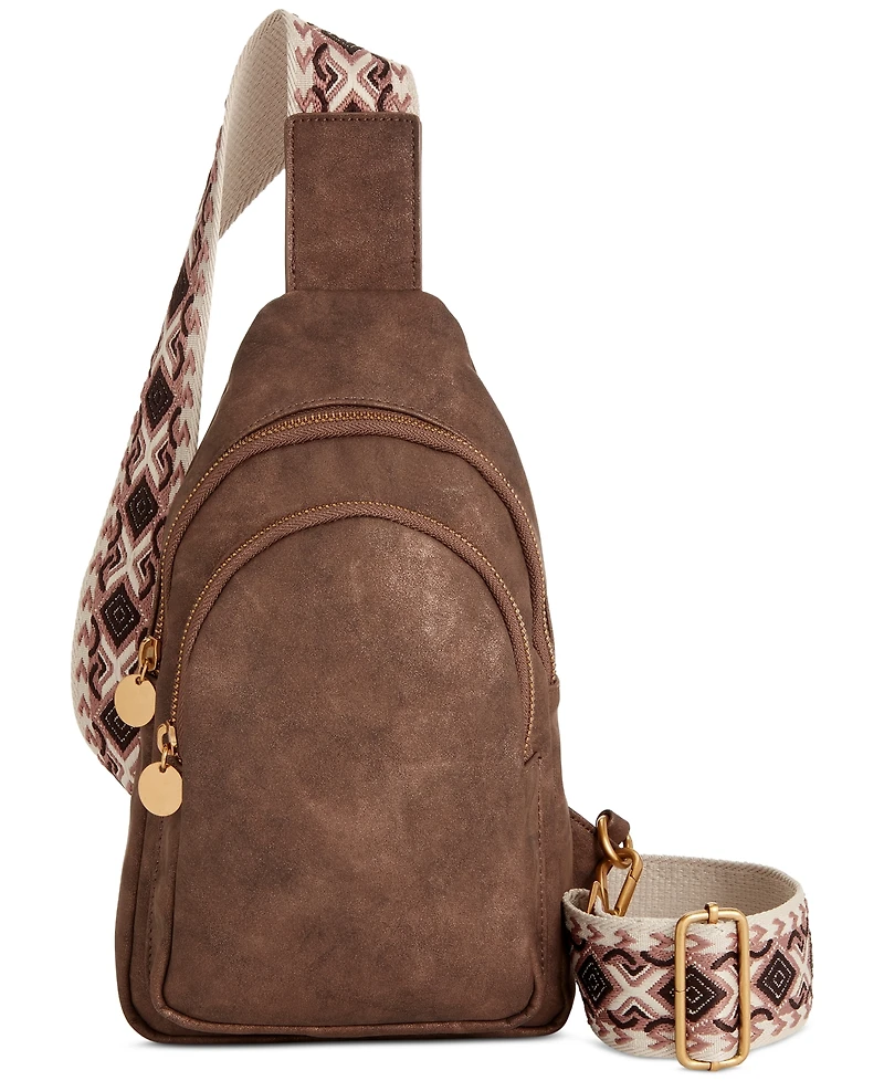 Style & Co Webbing Strap Small Sling Bag, Exclusively at Macy's