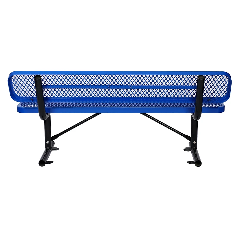 Streamdale 6 Ft. Outdoor Steel Bench With Backrest