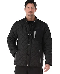 RefrigiWear Big & Tall Insulated Diamond Quilted Jacket - Warm, Lightweight Coat for Cold Weather