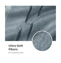 Cariloha Washcloth | Ocean Mist 12"x12" Turkish Cotton & Viscose Material Blend Extra Smooth, Odor Resistant and Highly Absorbent