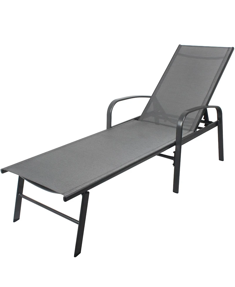 Streamdale Outdoor Patio Swimming Pool Lounge Gray Color With Pillow