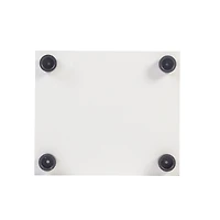 Streamdale Furniture 4 Shelves Glass Cabinet Glass Display Cabinet With One Door, White