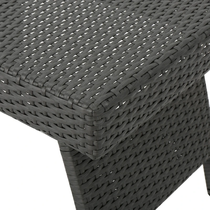 Streamdale Charming Transitional Faux Rattan Wicker Accent Table