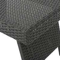 Streamdale Charming Transitional Faux Rattan Wicker Accent Table