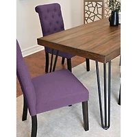Simplie Fun 5-Piece Dining Set, Hairpin Dining Table with 4 Chairs, 4 Color Options