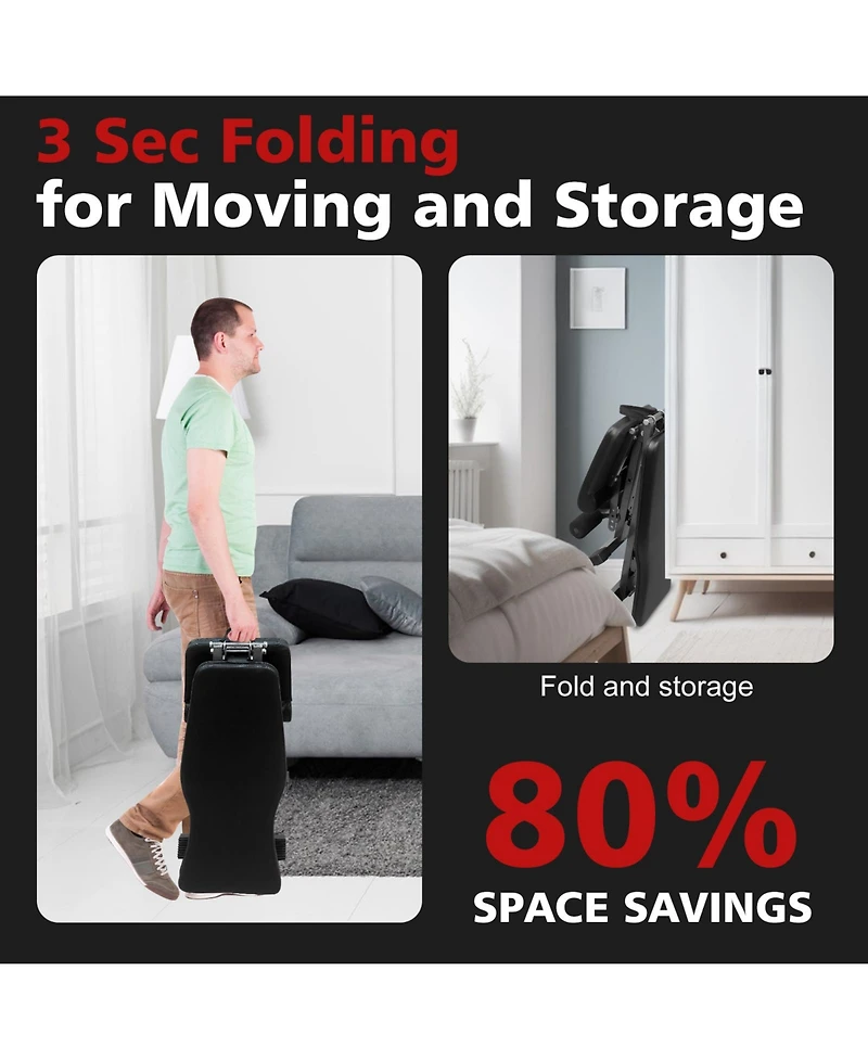 Streamdale Foldable Sit-Up Bench with 6 Back and 4 Seat Positions