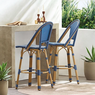 Streamdale Stylish and Durable Aluminum Barstool Set for Outdoor Enjoyment