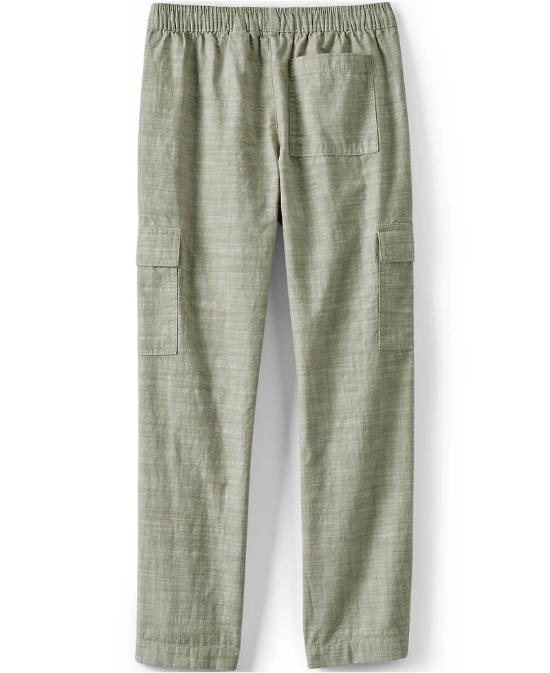 Lands' End Girls Woven Pull On Utility Cargo Pants