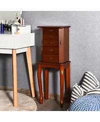 Sugift Large Storage Capacity Jewelry Cabinet with 5 Drawers