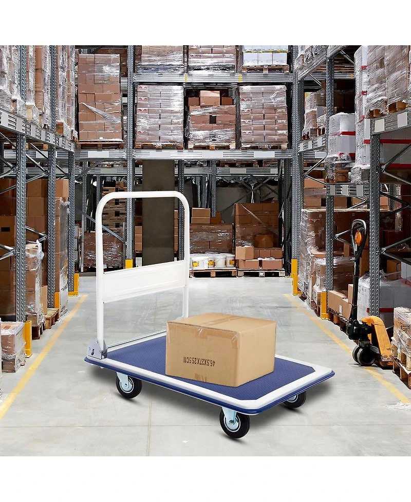 Skonyon 660 Pounds Folding Platform Cart Dolly Hand Truck