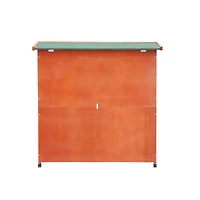 Streamdale 2-Story Outdoor Rabbit Hutch with Run & Removable Trays