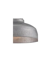 John Timberland Urban Barn Rustic Industrial Farmhouse Semi Flush Mount Outdoor Ceiling Light Galvanized Metal 8 3/4" for Post Exterior Barn Deck