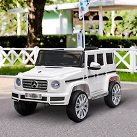 Aosom 12V Benz G500 Licensed Kids Electric Car with Remote Control,