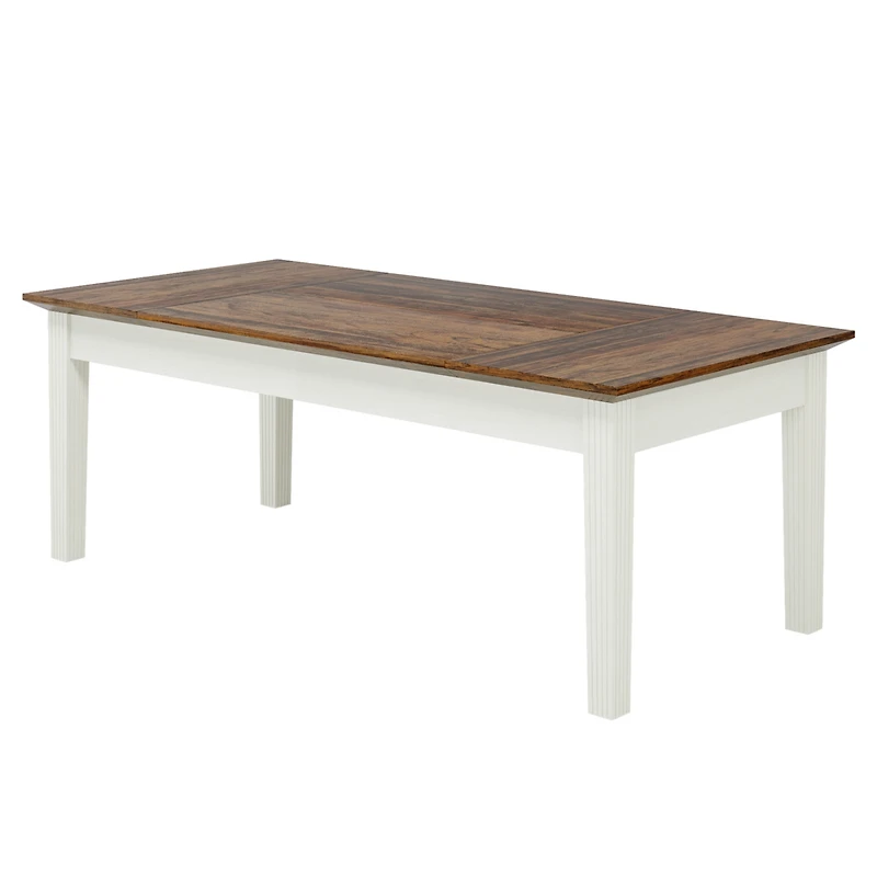 Tribesigns Dining Table for 4-6 People, 62-Inch Rectangular Kitchen Table with Solid Wood Legs, Modern Farmhouse Dinner Table for Dining Room, Kitchen