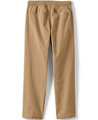 Lands' End Boys Husky Stretch Soft Rib Waist Iron Knee Pull On Pants
