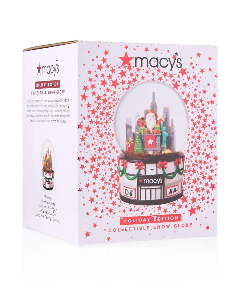 Godinger Macy's Christmas in New York City Snow Globe, Macy's Exclusive