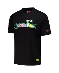 Freeze Max Men's Black Peanuts Snoopy Soda Pop Loose Fit T-Shirt