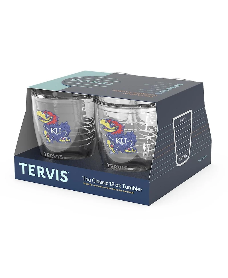 Tervis Tumbler Kansas Jayhawks 4-Pack 12oz. Emblem Tumbler Set