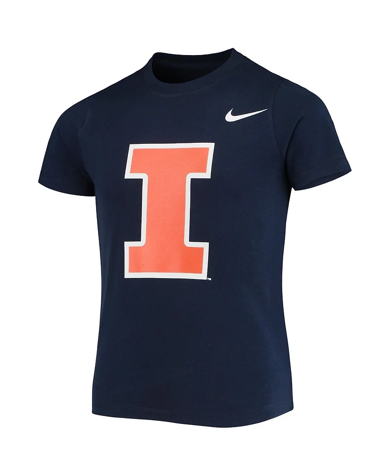 Nike Preschool Navy Illinois Fighting Illini Logo T-Shirt